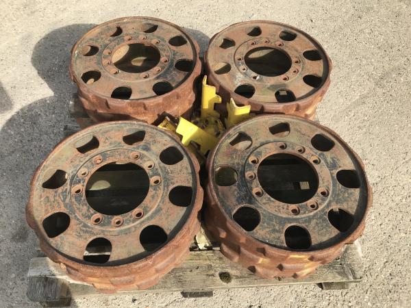 Trench roller wheels and scraper bars Bomag. Wacker neuson. Ramax. Ammann